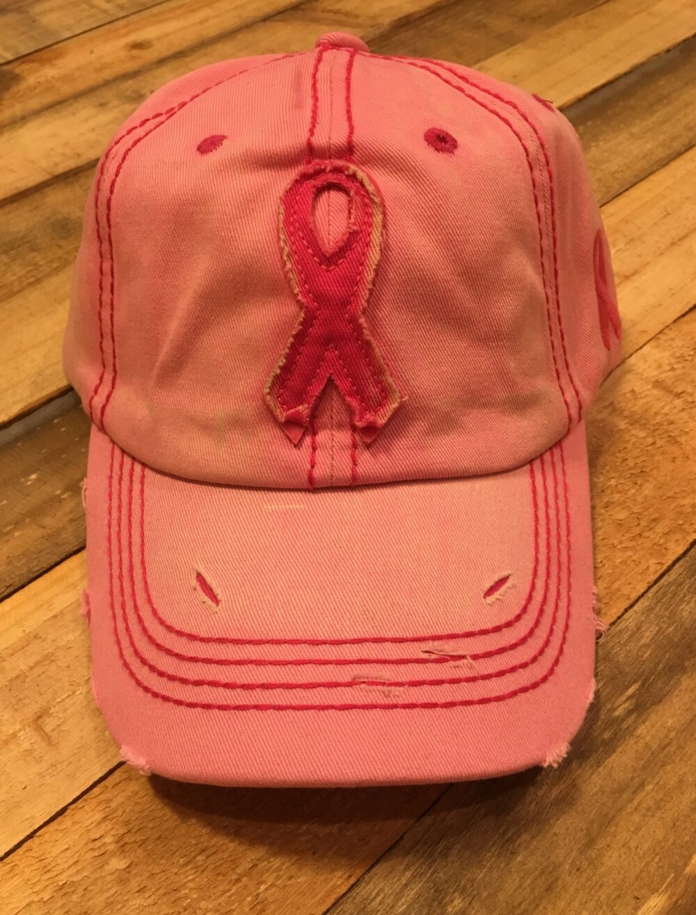 Pink Ribbon Breast Cancer Awareness Hat